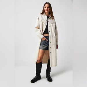 Free People “WE THE FREE” Anna Lou Denim Duster | Large